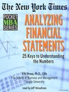 Cover image for Analyzing Financial Statements